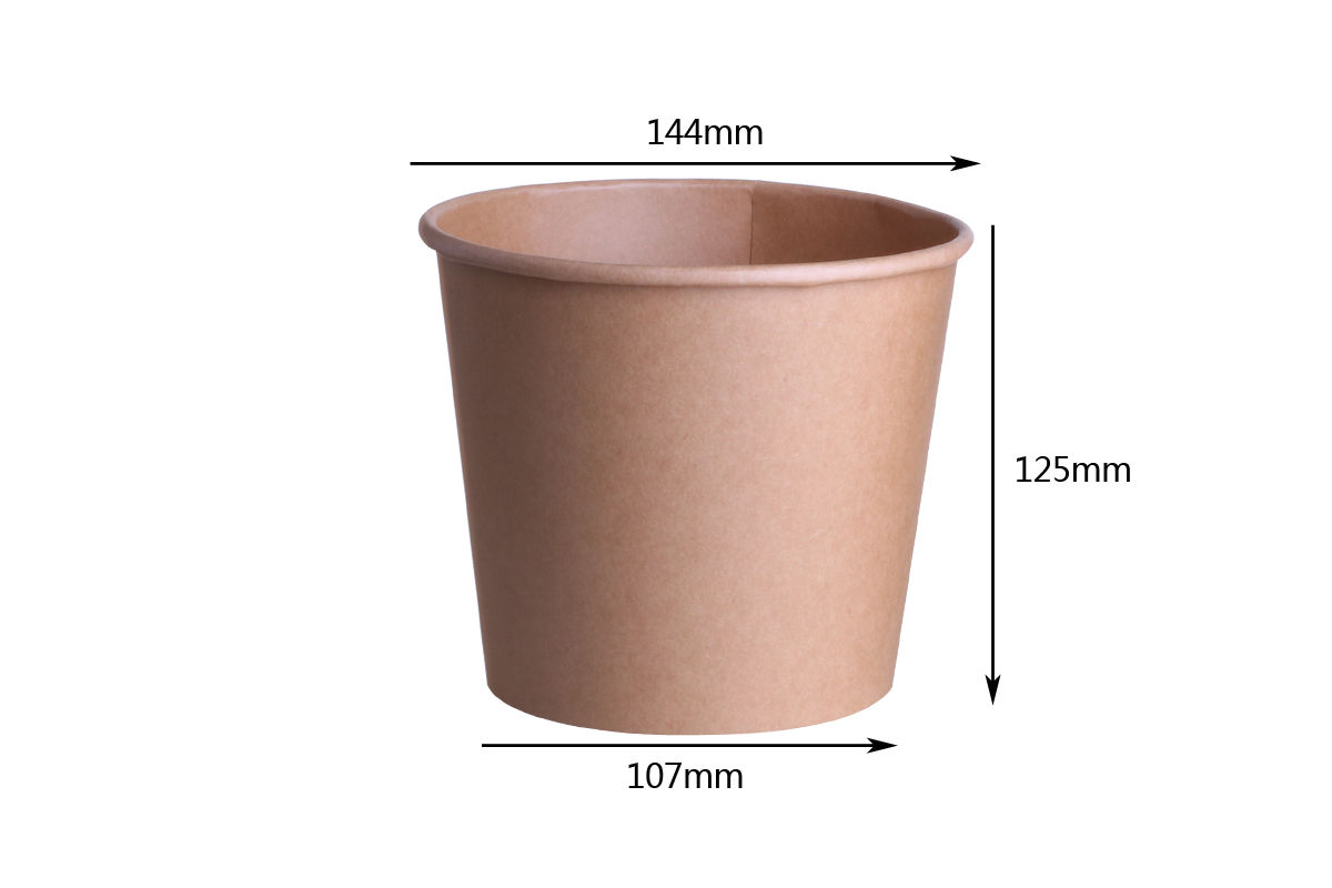 1.3L paper bowl for food--size