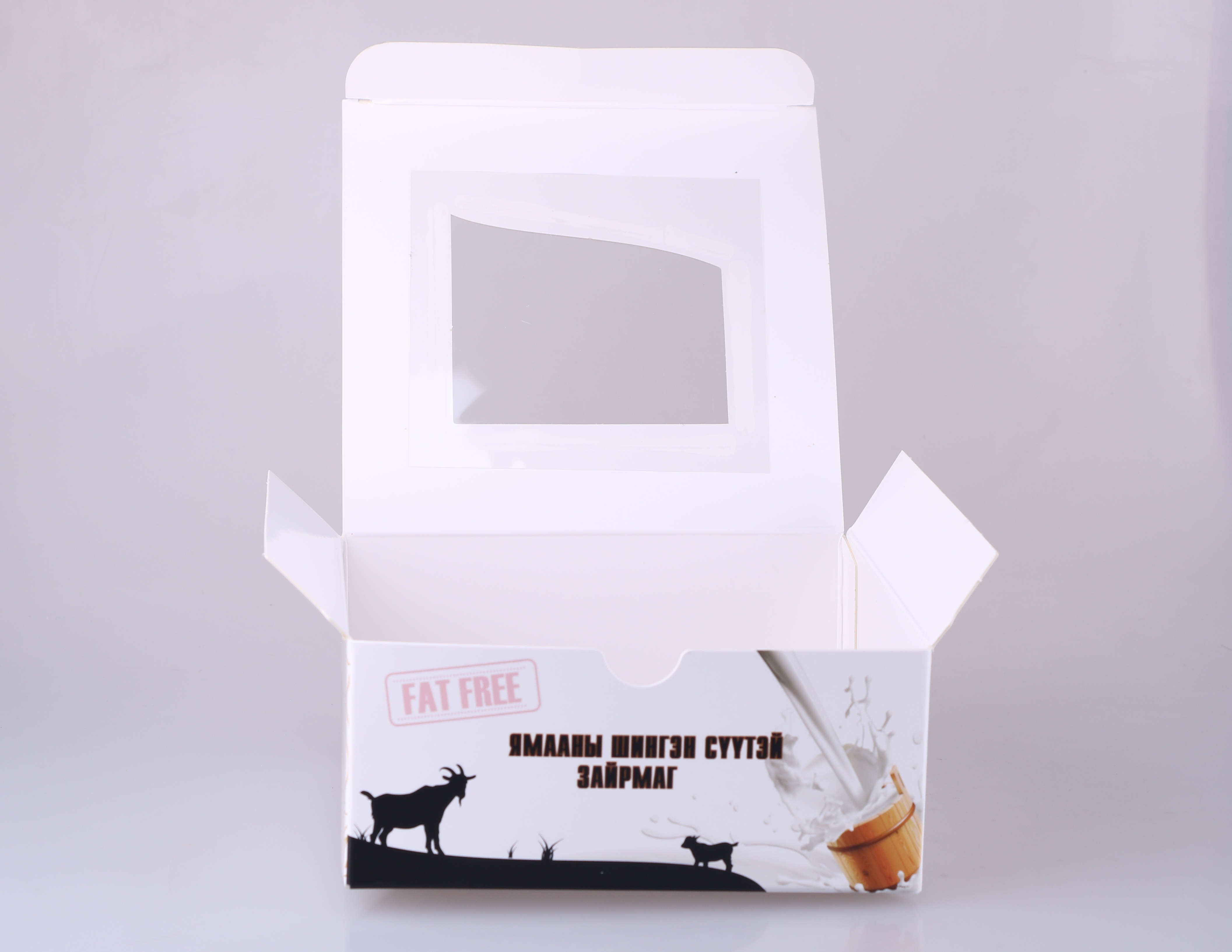 Ice cream paper box with transparent window--details 2