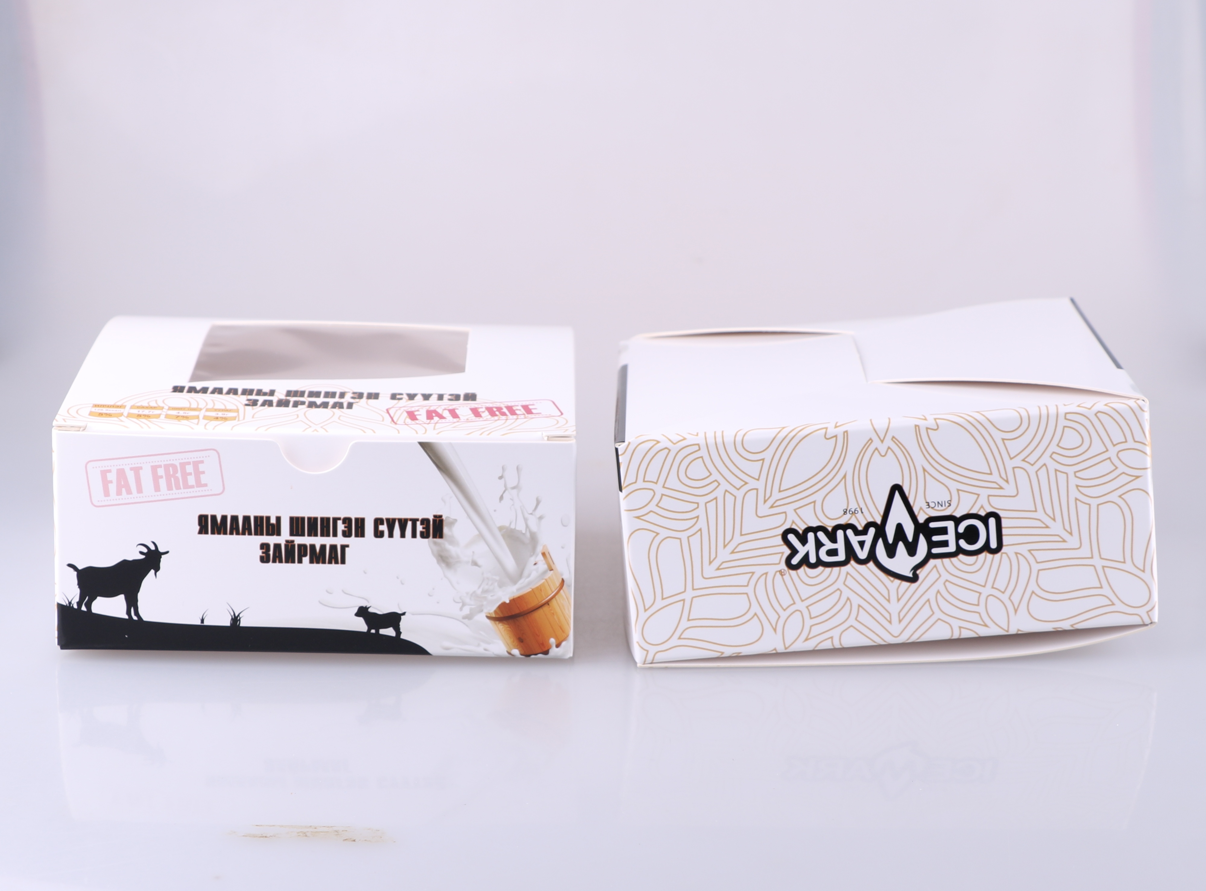 Ice cream paper box with transparent window--details 3