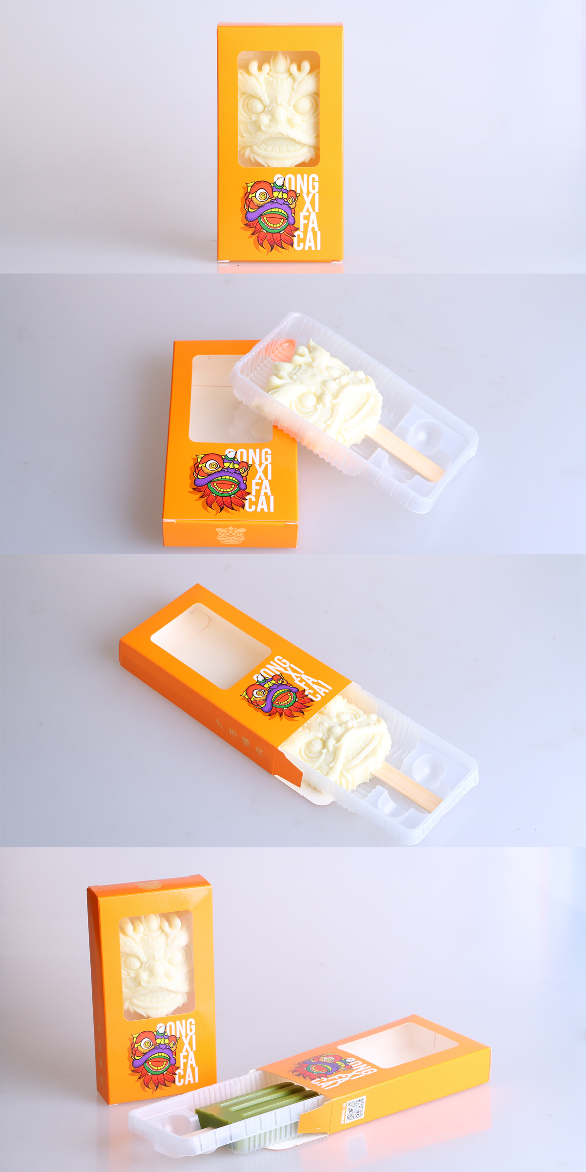 ice cream paper box with transparent window--Real shot