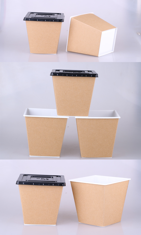 real shot--square plastic bowl